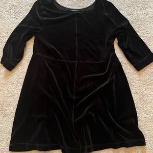Talbots long sleeve velour dress, unlined. Excellent condition, rarely worn.